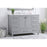 Elegant Irene 48" Single Bathroom Vanity, Gray/Backsplash