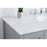 Elegant Irene 48" Single Bathroom Vanity, Gray/Backsplash