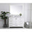 Elegant Kitchen/Bath Irene 48" Single Bathroom Vanity, White