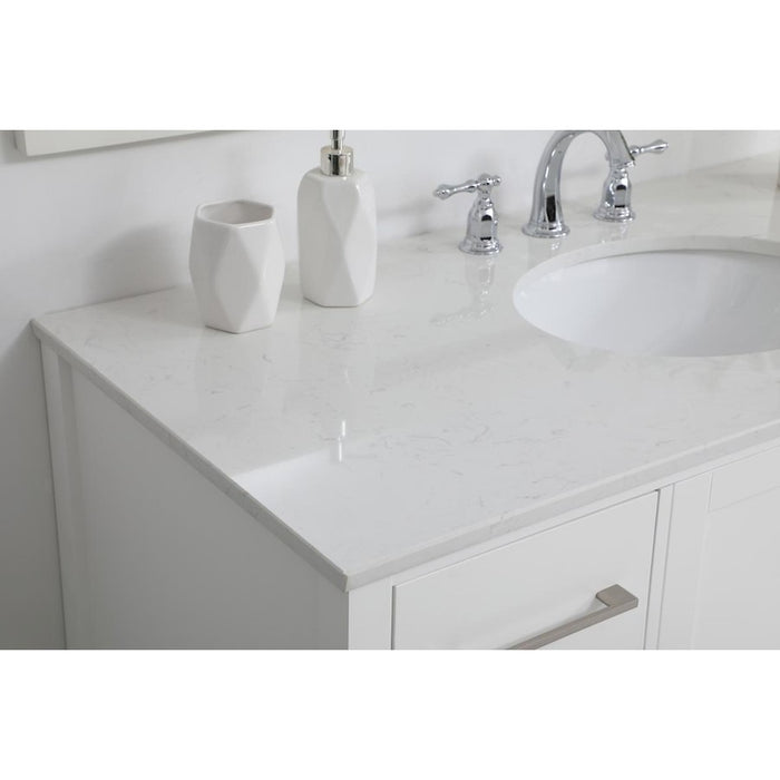 Elegant Kitchen/Bath Irene 48" Single Bathroom Vanity, White