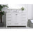 Elegant Irene 48" Single Bathroom Vanity, White/Backsplash