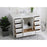 Elegant Irene 48" Single Bathroom Vanity, White/Backsplash