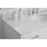 Elegant Irene 48" Single Bathroom Vanity, White/Backsplash