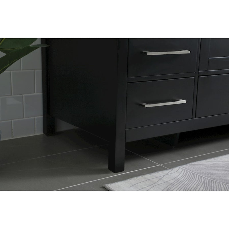 Elegant Lighting Irene 54" Single Vanity Sink, Black