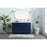 Elegant Lighting Irene 54" Single Vanity Sink, Blue