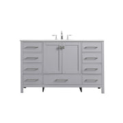 Elegant Lighting Irene 54" Single Vanity Sink, Grey - VF18854GR