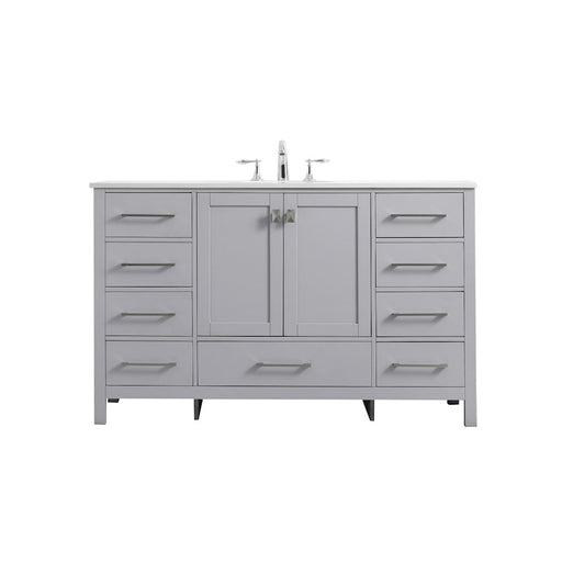 Elegant Lighting Irene 54" Single Vanity Sink, Grey - VF18854GR