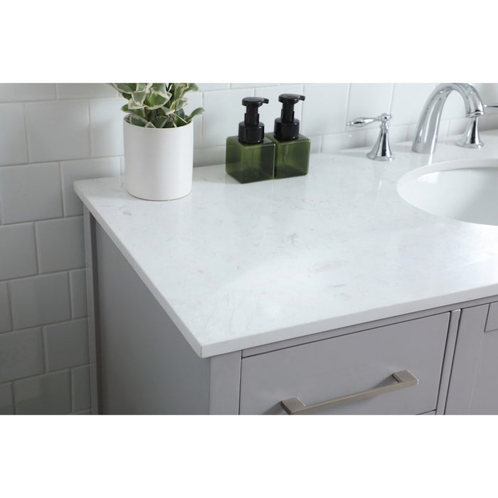 Elegant Lighting Irene 54" Single Vanity Sink, Grey