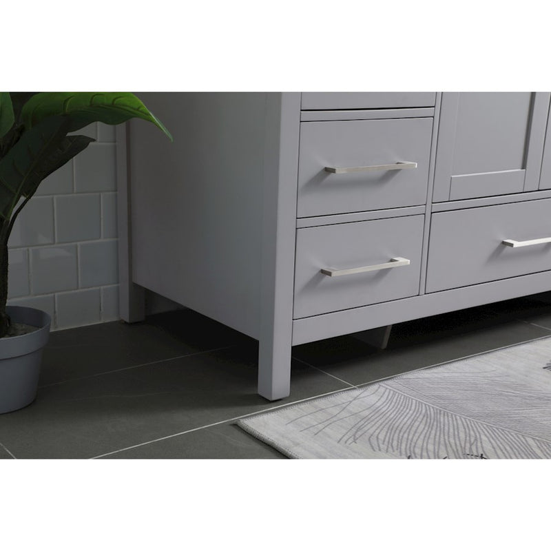 Elegant Lighting Irene 54" Single Vanity Sink, Grey