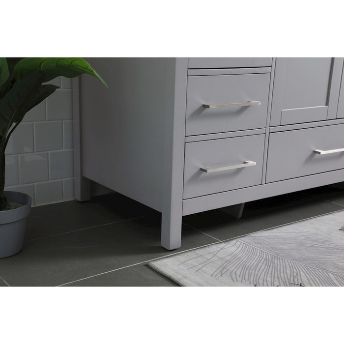 Elegant Lighting Irene 54" Single Vanity Sink, Grey
