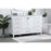 Elegant Lighting Irene 54" Single Vanity Sink, White