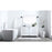 Elegant Lighting Irene 54" Single Vanity Sink, White