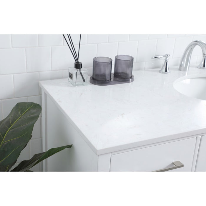 Elegant Lighting Irene 54" Single Vanity Sink, White