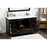 Elegant Kitchen/Bath Irene 60" Single Bathroom Vanity, Black