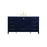 Elegant Kitchen/Bath Irene 60" Single Bathroom Vanity, Blue - VF18860BL