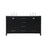 Elegant Kitchen/Bath Irene 60" Double Bathroom Vanity, Black - VF18860DBK