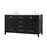 Elegant Kitchen/Bath Irene 60" Double Bathroom Vanity, Black