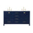 Elegant Kitchen/Bath Irene 60" Double Bathroom Vanity, Blue - VF18860DBL