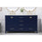 Elegant Kitchen/Bath Irene 60" Double Bathroom Vanity, Blue