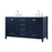 Elegant Kitchen/Bath Irene 60" Double Bathroom Vanity, Blue