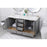 Elegant Kitchen/Bath Irene 60" Double Bathroom Vanity, Gray
