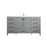 Elegant Kitchen/Bath Irene 60" Single Bathroom Vanity, Grey - VF18860GR