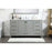 Elegant Kitchen/Bath Irene 60" Single Bathroom Vanity, Grey