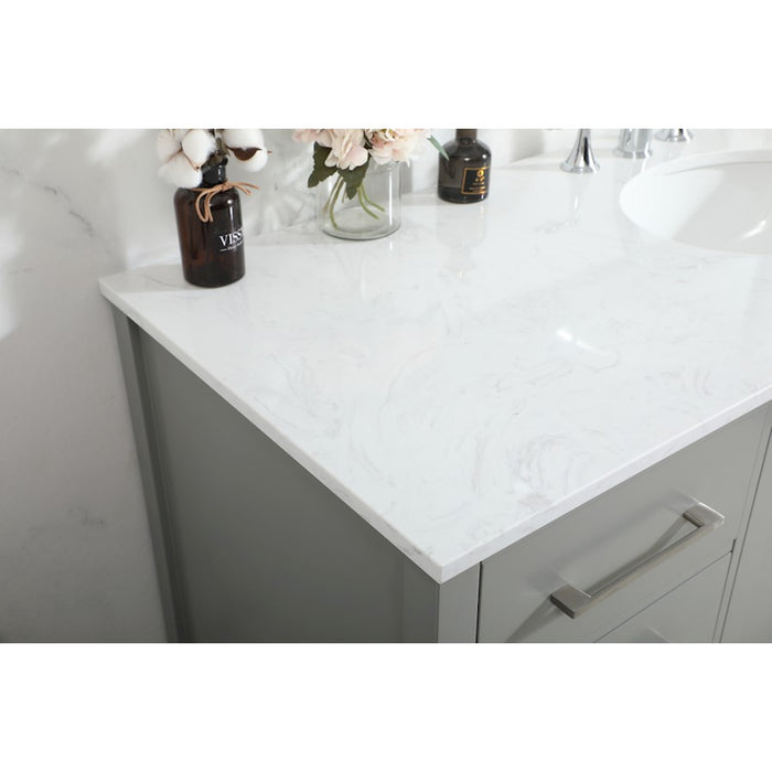 Elegant Kitchen/Bath Irene 60" Single Bathroom Vanity, Grey