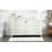 Elegant Kitchen/Bath Irene 60" Single Bathroom Vanity, White