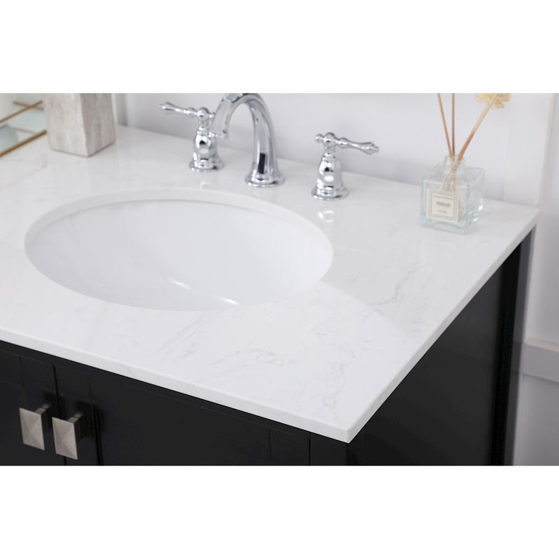 Elegant Kitchen/Bath Irene 72" Double Bathroom Vanity, Black
