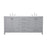 Elegant Kitchen/Bath Irene 72" Double Bathroom Vanity, Gray - VF18872DGR