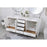 Elegant Kitchen/Bath Irene 72" Double Bathroom Vanity, White