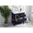 Elegant Sinclaire 30" Single Bathroom Vanity, Blue/Backsplash