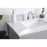 Elegant Sinclaire 30" Single Bathroom Vanity, Grey/Backsplash