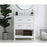 Elegant Sinclaire 30" Single Bathroom Vanity, White/Backsplash
