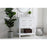 Elegant Sinclaire 30" Single Bathroom Vanity, White/Backsplash