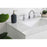 Elegant Sinclaire 30" Single Bathroom Vanity, White/Backsplash
