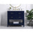 Elegant Sinclaire 36" Single Bathroom Vanity, Blue/Backsplash