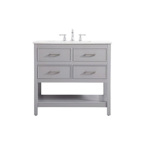 Elegant Kitchen/Bath Sinclaire 36" Single Bathroom Vanity, Gray - VF19036GR