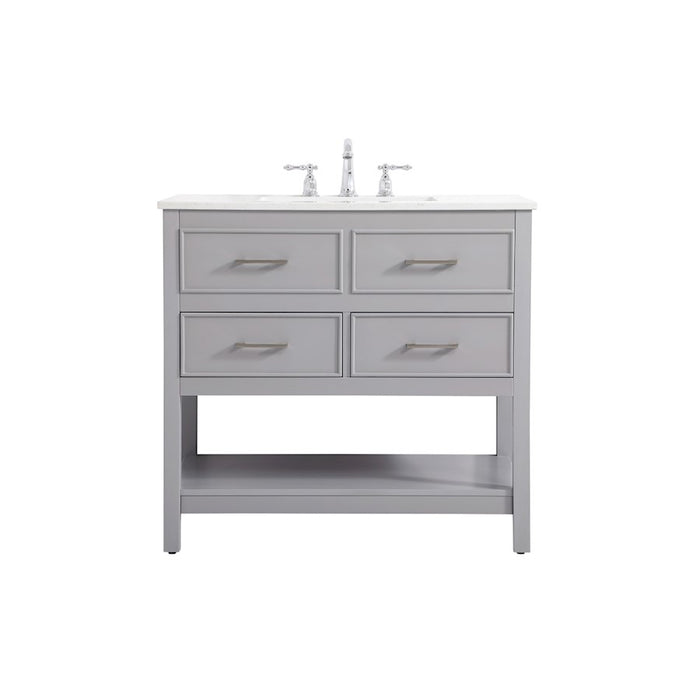 Elegant Kitchen/Bath Sinclaire 36" Single Bathroom Vanity, Gray - VF19036GR