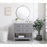 Elegant Kitchen/Bath Sinclaire 36" Single Bathroom Vanity, Gray