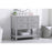 Elegant Sinclaire 36" Single Bathroom Vanity, Gray/Backsplash