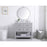 Elegant Sinclaire 36" Single Bathroom Vanity, Gray/Backsplash