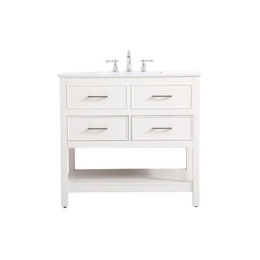 Elegant Kitchen/Bath Sinclaire 36" Single Bathroom Vanity, White - VF19036WH