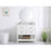 Elegant Sinclaire 36" Single Bathroom Vanity, White/Backsplash