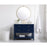 Elegant Kitchen/Bath Sinclaire 42" Single Bathroom Vanity, Blue