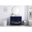 Elegant Sinclaire 42" Single Bathroom Vanity, Blue/Backsplash