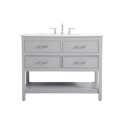 Elegant Kitchen/Bath Sinclaire 42" Single Bathroom Vanity, Gray - VF19042GR