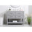 Elegant Kitchen/Bath Sinclaire 42" Single Bathroom Vanity, Gray