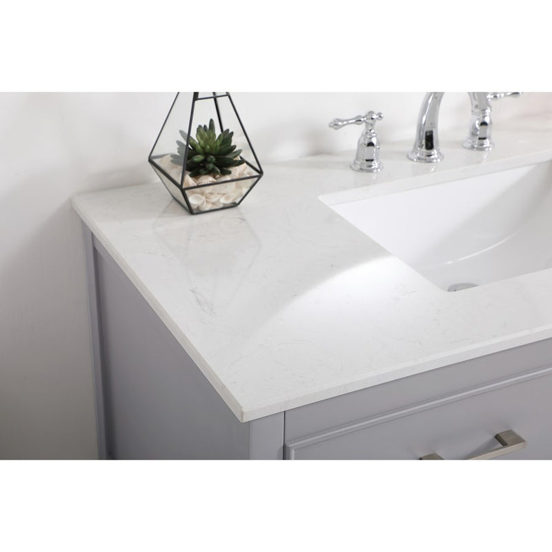 Elegant Kitchen/Bath Sinclaire 42" Single Bathroom Vanity, Gray
